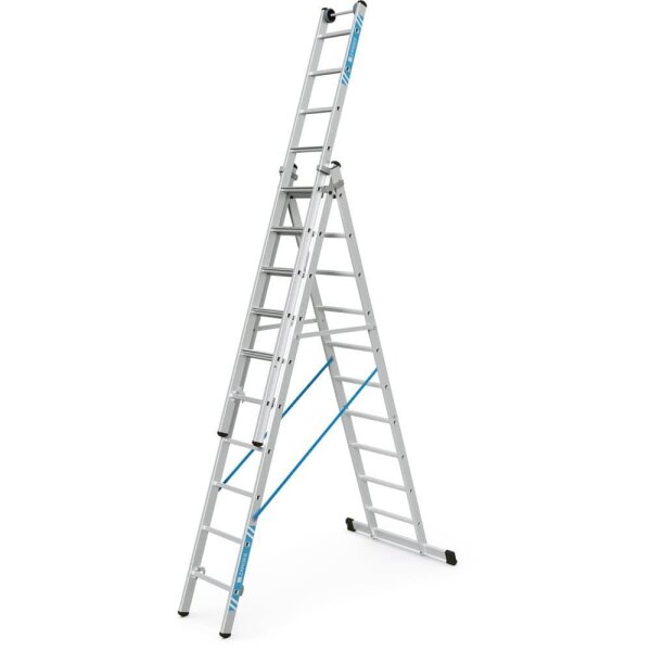 ZARGES Vielzweckleiter Skymaster Plus X silber 3x 10 Sprossen, H: 688,0 cm