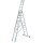 ZARGES Vielzweckleiter Skymaster Plus X silber 3x 10 Sprossen, H: 688,0 cm