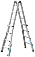 ZARGES Vielzweckleiter Variotec V silber 4x 4 Sprossen,...