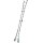 ZARGES Vielzweckleiter Variotec V silber 4x 4 Sprossen, H: 417,0 cm