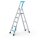 ZARGES Stehleiter einseitig Nova S silber 5 Stufen, H: 203,0 cm