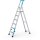 ZARGES Stehleiter einseitig Nova S silber 6 Stufen, H: 203,0 cm