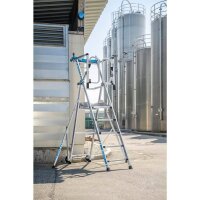ZARGES Podestleiter ZAP Safemaster Max S silber 5 Stufen