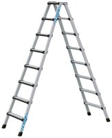 ZARGES Stehleiter beidseitig Comfortstep B silber 2x 8...