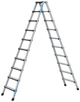 ZARGES Stehleiter beidseitig Comfortstep B silber 2x 10...