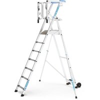 ZARGES Podestleiter ZAP Safemaster Max S silber 7 Stufen