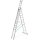 ZARGES Vielzweckleiter Skymaster Plus X silber 3x 14 Sprossen, H: 973,0 cm