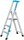 ZARGES Stehleiter einseitig Nova S silber 3 Stufen, H: 134,0 cm