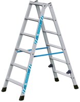 ZARGES Stehleiter beidseitig Nova B silber 2x 6 Stufen,...