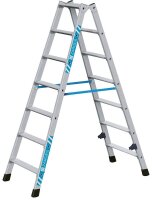 ZARGES Stehleiter beidseitig Nova B silber 2x 7 Stufen,...
