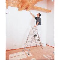 ZARGES Stehleiter beidseitig Scana B silber 2x 3 Stufen,...