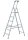 ZARGES Stehleiter einseitig Scana S silber 6 Stufen, H: 205,0 cm