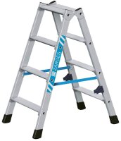 ZARGES Stehleiter beidseitig Nova B silber 2x 4 Stufen,...