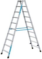 ZARGES Stehleiter beidseitig Nova B silber 2x 10 Stufen,...