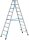ZARGES Stehleiter beidseitig Nova B silber 2x 10 Stufen, H: 230,0 cm