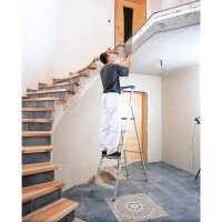 ZARGES Stehleiter einseitig Scana S silber 3 Stufen, H:...