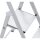 ZARGES Stehleiter einseitig Scana S silber 3 Stufen, H: 136,0 cm