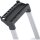 ZARGES Stehleiter einseitig Scana S silber 3 Stufen, H: 136,0 cm