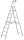 ZARGES Stehleiter einseitig Scana S silber 8 Stufen, H: 252,0 cm