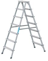 ZARGES Stehleiter beidseitig Scana B silber 2x 7 Stufen,...