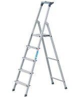 ZARGES Stehleiter einseitig Scana S silber 5 Stufen, H:...