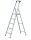 ZARGES Stehleiter einseitig Scana S silber 5 Stufen, H: 182,0 cm