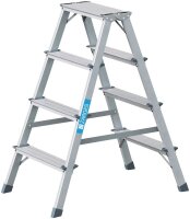 ZARGES Stehleiter beidseitig Scana B silber 2x 4 Stufen,...