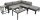 Garden Pleasure Loungegruppe MIRANDA grau, dunkelgrau Kunststoff, Metall, 13-tei