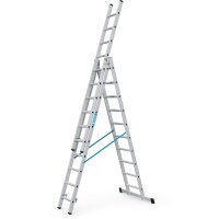 ZARGES Vielzweckleiter Skymaster DX silber 3x 10 Sprossen, H: 665,0 cm