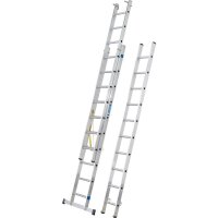 ZARGES Vielzweckleiter Skymaster DX silber 3x 10 Sprossen, H: 665,0 cm