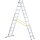ZARGES Vielzweckleiter Skymaster DX silber 3x 10 Sprossen, H: 665,0 cm
