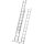 ZARGES Vielzweckleiter Skymaster DX silber 3x 10 Sprossen, H: 665,0 cm