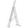 ZARGES Vielzweckleiter Skymaster DX silber 3x 12 Sprossen, H: 830,0 cm