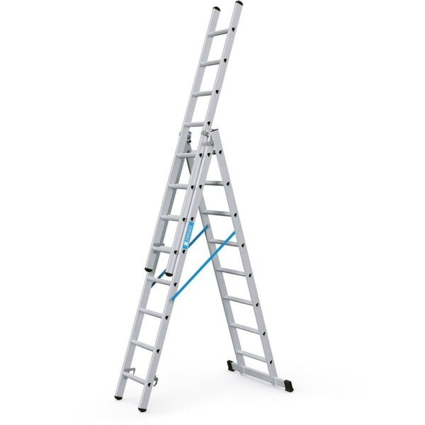ZARGES Vielzweckleiter Skymaster DX silber 3x 8 Sprossen, H: 525,0 cm