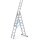ZARGES Vielzweckleiter Skymaster DX silber 3x 8 Sprossen, H: 525,0 cm