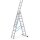 ZARGES Vielzweckleiter Skymaster DX silber 3x 9 Sprossen, H: 610,0 cm