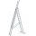 ZARGES Vielzweckleiter Skymaster DX silber 3x 14 Sprossen, H: 945,0 cm