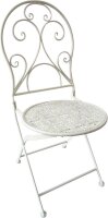 Garden Pleasure Gartenstühle LASCAR weiß, 2 St.