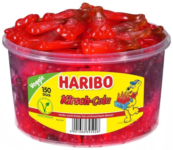 HARIBO Kirsch-Cola Fruchtgummi 150 St./1350,0 g, 150 St.