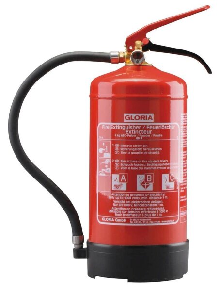 GLORIA PD4GA Feuerlöscher Pulver 4,0 kg
