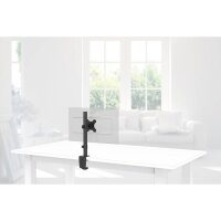 hama Monitor-Halterung 00118489 schwarz für 1 Monitor, Tischklemme