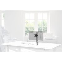 hama Monitor-Halterung 00118489 schwarz für 1 Monitor, Tischklemme