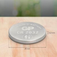 GP Knopfzelle CR2032 Lithium 3,0 V, 1 St.