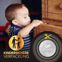 GP Knopfzelle CR2032 Lithium 3,0 V, 1 St.