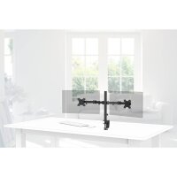 hama Monitor-Halterung FULLMOTION 00118491 schwarz für 2 Monitore, Tischklemme