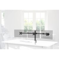 hama Monitor-Halterung FULLMOTION 00118495 schwarz für 3 Monitore, Tischklemme