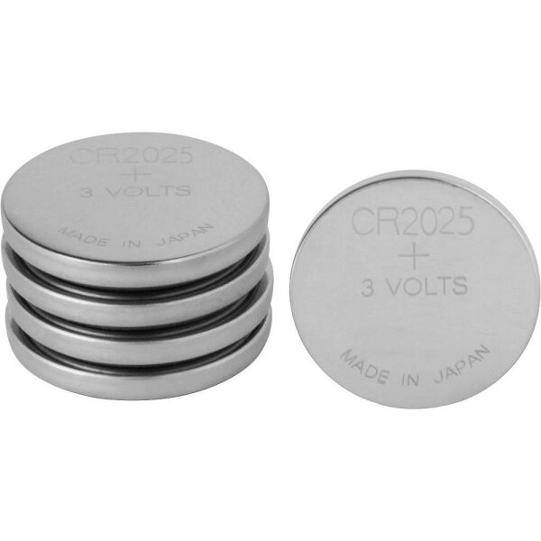 GP Knopfzellen CR2025 Lithium 3,0 V, 5 St.