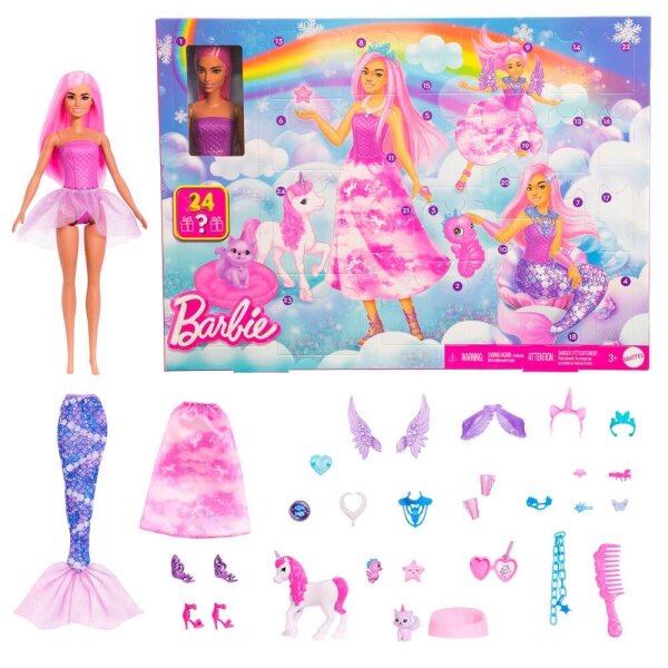 Mattel GAMES Adventskalender Barbie mehrfarbig