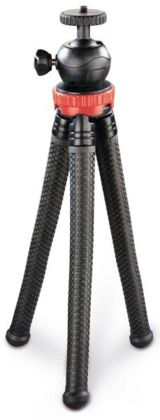 hama FlexPro Kamera-Stativ schwarz, rot max. Arbeitshöhe 27,0 cm