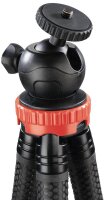 hama FlexPro Kamera-Stativ schwarz, rot max. Arbeitshöhe 27,0 cm